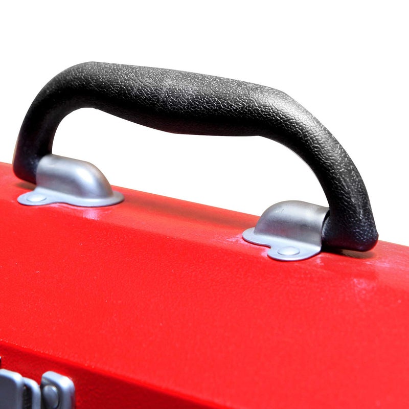 TORIN BIG RED ATB212 Torin 19" Hip Roof Style Portable Steel Tool Box with Metal Latch Closure and Removable Storage Tray, Red - Image 4